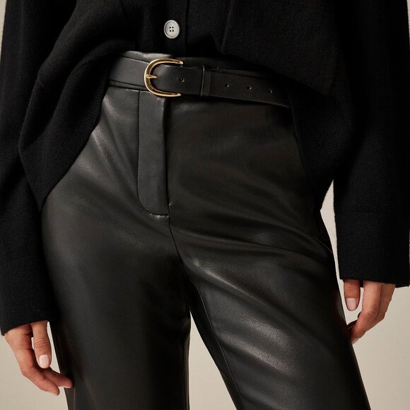 NWT J Crew Kate Straight-Leg Pant in Faux Leather size 14 - Picture 5 of 5